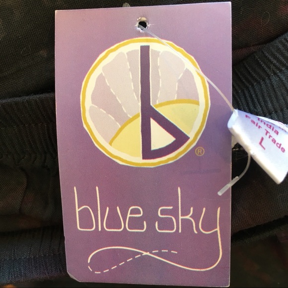 Blue Sky Boho Embroidered Maxi Skirt – Fair Trade – Size L NWT - Picture 2 of 7